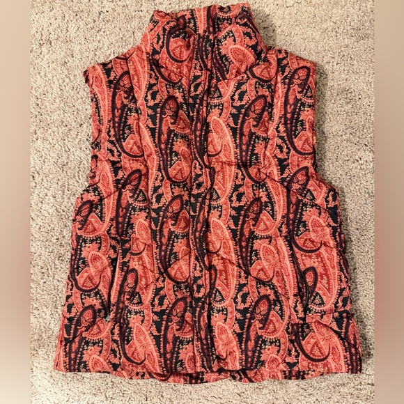 Free People Flora Vest Puffer Paisley Quilt Sz Xs Oversized warmth Quiet Luxury - Picture 4 of 11